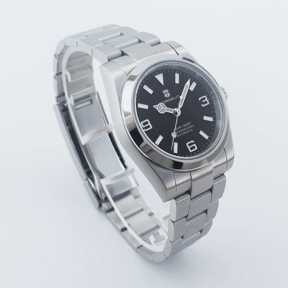 Corgeut 36mm/39mm Luxury Automatic Mechanical Watch – Sapphire Crystal, 10Bar Waterproof, Classic Number Dial Men’s Wristwatch
