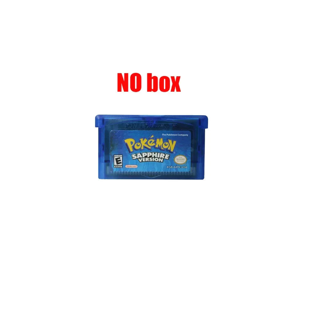 2024 Pokémon GBA Game Cartridge Set – Emerald, FireRed, LeafGreen, Ruby & Sapphire (Boxed, No Manual)