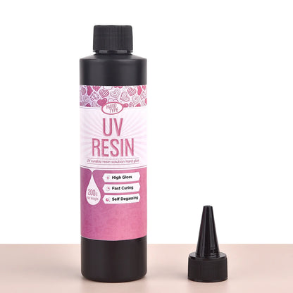 UV Epoxy Resin Glue - High Transparency Fast Drying Hard Resin Adhesive for DIY Jewelry Making & Craft Decor 20g/50g/100g