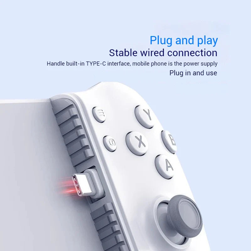 Memo S3 Gamepad Type-C Mobile Controller – Hall Effect Stretch Handle, Joystick for Android, PS Cloud Gaming, Customizable
