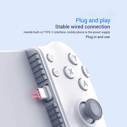Memo S3 Gamepad Type-C Mobile Controller – Hall Effect Stretch Handle, Joystick for Android, PS Cloud Gaming, Customizable