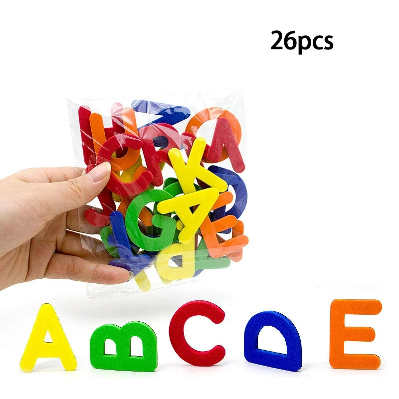 Magnetic Alphabet and Number Fridge Magnets - ABC 123 Educational Preschool Learning Toy Set