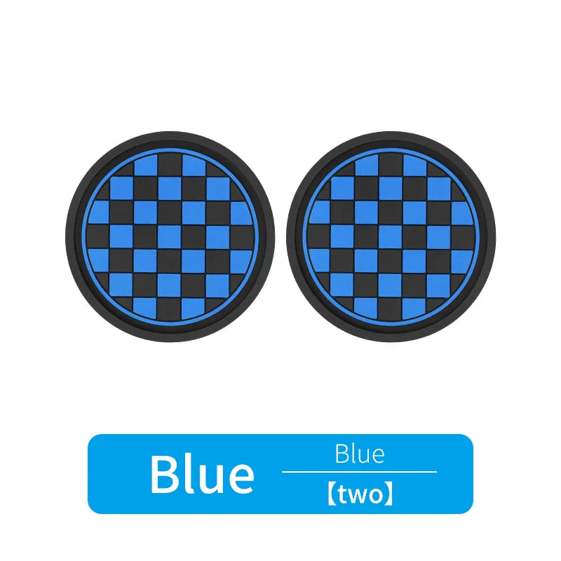 2pcs Car Cup Holder Anti-Slip Coasters — Premium PVC Universal Fit, Interior Accessories for Most Vehicles