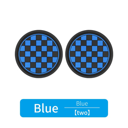 2pcs Car Cup Holder Anti-Slip Coasters — Premium PVC Universal Fit, Interior Accessories for Most Vehicles