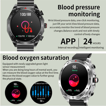2024 Smart Watch with TWS 2-in-1 Bluetooth Earphones — HIFI 9D Sound & Bluetooth Call for Men & Women Sports Fitness