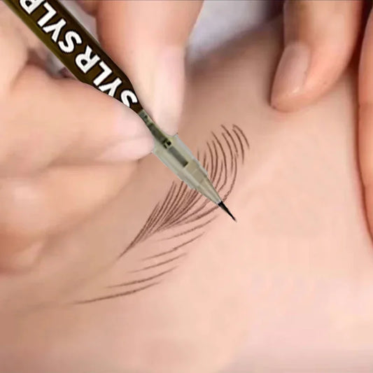 Ultra Fine Eyebrow Pen | 0.008mm Waterproof, Smudge-Proof, Sweat-Proof, Long-Lasting, High Pigmented Liquid Pencil