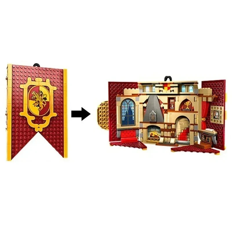 Academy Flag Building Block Set - 4-Piece Collectible Toy Set for Teens & Adults