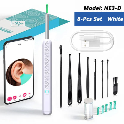 Visual Ear Wax Cleaner with Camera – Safe Luminous Otoscope Endoscope for Ear Cleaning & Ear Care