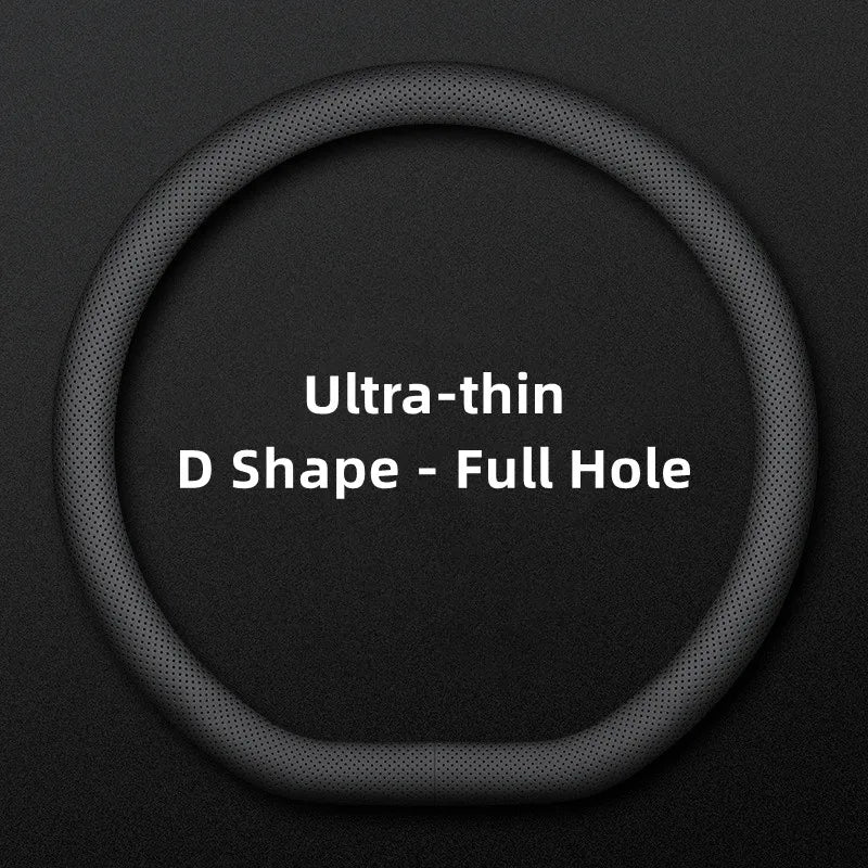 Ultra-Thin Universal Car Steering Wheel Cover — 37-38cm Breathable Wrap Accessory