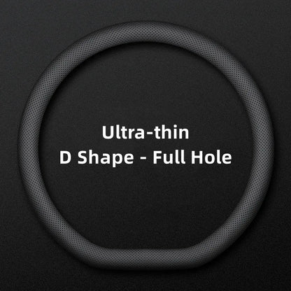 Ultra-Thin Universal Car Steering Wheel Cover — 37-38cm Breathable Wrap Accessory