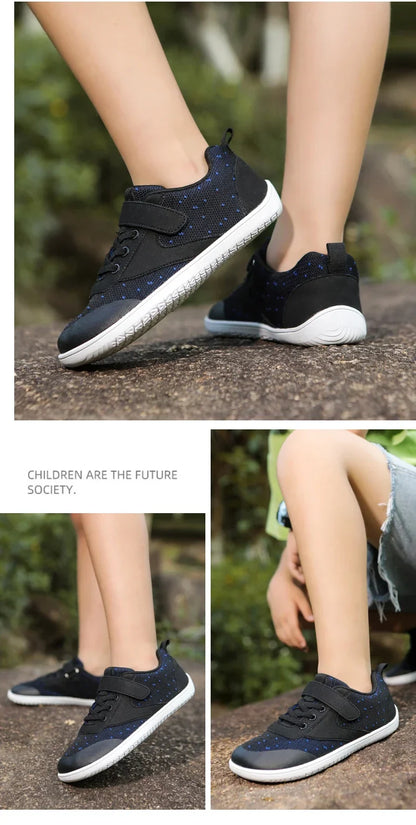 Wide Barefoot Shoes for Little & Big Kids – Boys & Girls Minimalist Sneakers, Lightweight Non-Slip Walking & Skate Flats