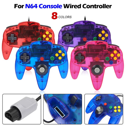 2PCS Wired Gamepad for N64 – Classic Retro Joystick Controllers for Nintendo 64 Gaming Accessories