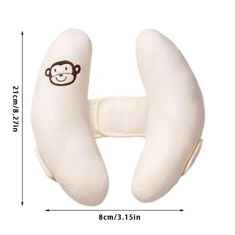 Baby Stroller Neck Support Pillow - Cartoon Banana Car Seat Head Protector for Infants