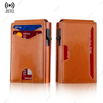 Carbon Fiber RFID Men’s Wallet — Slim Anti-Theft Credit Card Holder