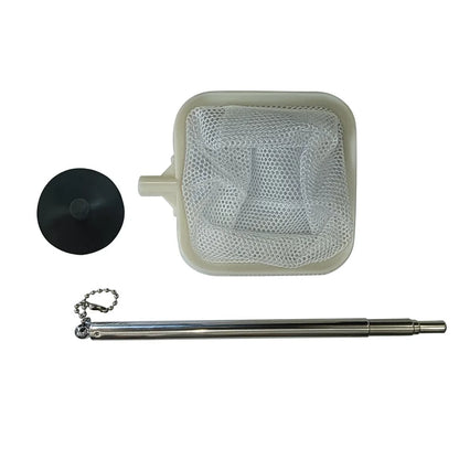 Stainless Steel Retractable Aquarium Fish Net – Small Shrimp Fishing Net for Fish Tank Cleaning and Water Maintenance Accessories Tool