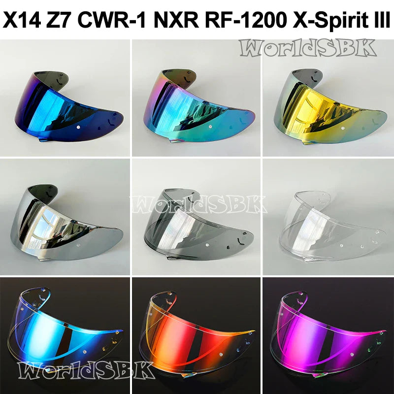 Helmet Visor for SHOEI X-14, Z-7, RF-1200, NXR & More – CWR-1/CWR-F Replacement Shield