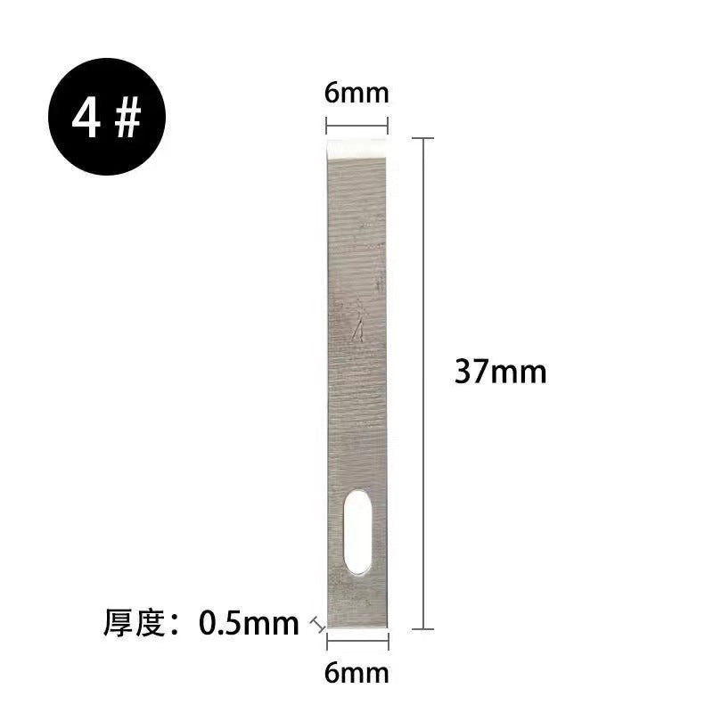100/20pcs #4 Metal Scalpel Blades – DIY Engraving, Wood Carving & Sculpture Knife Replacement Cutting Tools