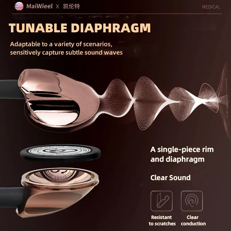 Carent Professional Cardiology Stethoscope — Diagnostic Master Stethoscope for Nurses and Health Care Professionals