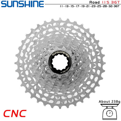 GOLDIX Ultralight CNC Road Bike Cassette — 11/12-Speed 28T-36T Sprocket for SHIMANO HG, K7 11S/12S