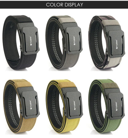 VATLTY Military Belt for Men – Sturdy Nylon with Metal Automatic Buckle, Tactical Police Duty & Outdoor IPSC Accessories