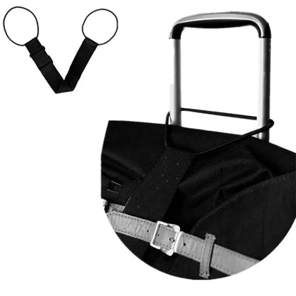 Adjustable Luggage Strap with Elastic Shoulder Pad – Travel Safety Belt & Secure Luggage Accessory