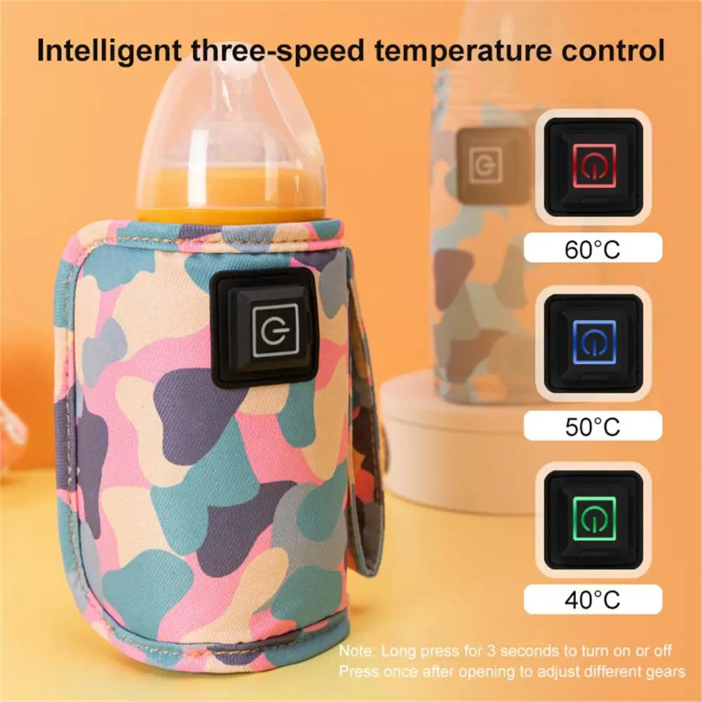 USB Milk Water Warmer: Insulated Travel Bag for Strollers - Safe Baby Nursing Bottle Heater, Ideal for Outdoor Winter Adventures