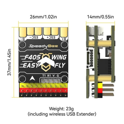 SpeedyBee F405 WING MINI — Fixed Wing Flight Controller 2-6S LiPo for RC Airplane Drone