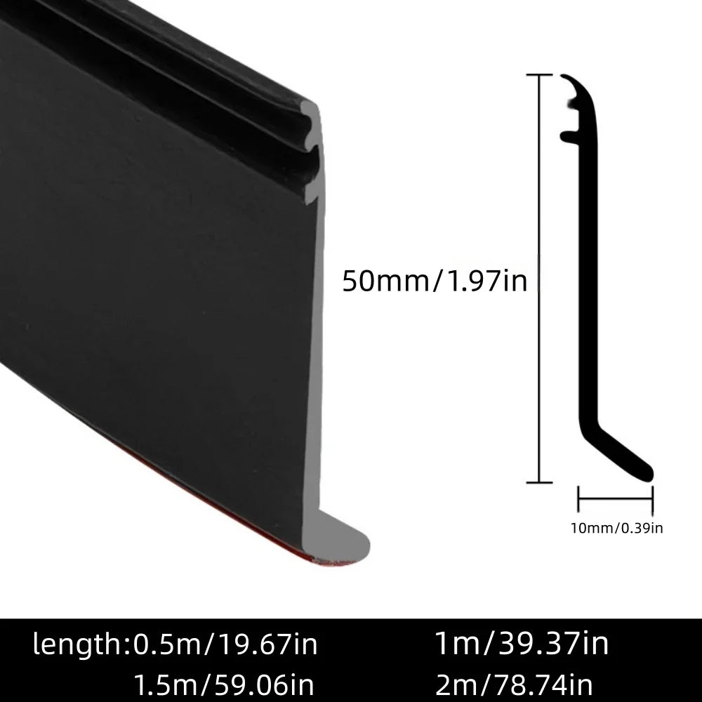 50mm Sliding Window Water Blocking Strip – Windproof & Waterproof Soft Sealing Bar for Rain Protection