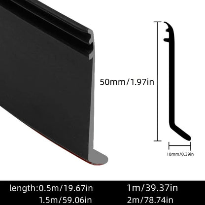 50mm Sliding Window Water Blocking Strip – Windproof & Waterproof Soft Sealing Bar for Rain Protection