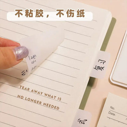 Waterproof Index Stickers - Small Transparent Cards for Office, Note Marking & Classification Index Tabs