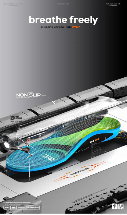 Mcgola 2024 Basketball Insole, Real Full-Length Carbon Plate, Strong Arch Support, High-Rebound Elastic Insole