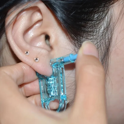 100PCS Disposable Ear Piercing Gun Kit with Sterile Nose & Ear Studs, Safe Body Jewelry Tool