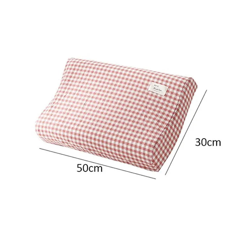30x50cm Cotton Latex Pillowcase – Washable Memory Foam Pillow Cover for Bedroom