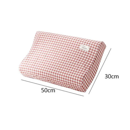 30x50cm Cotton Latex Pillowcase – Washable Memory Foam Pillow Cover for Bedroom