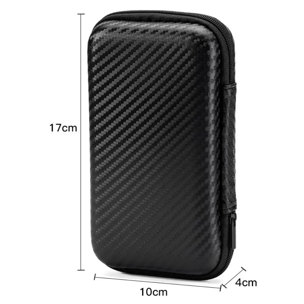 Portable EVA Storage Case - Protective Zipper Pouch for Phone Charger Shaver Hard Drive Data Cable Headphone Accessories
