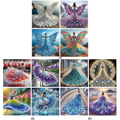 5D DIY Partial Drill Diamond Painting Kit – Girl Design Home Decor 30x30cm