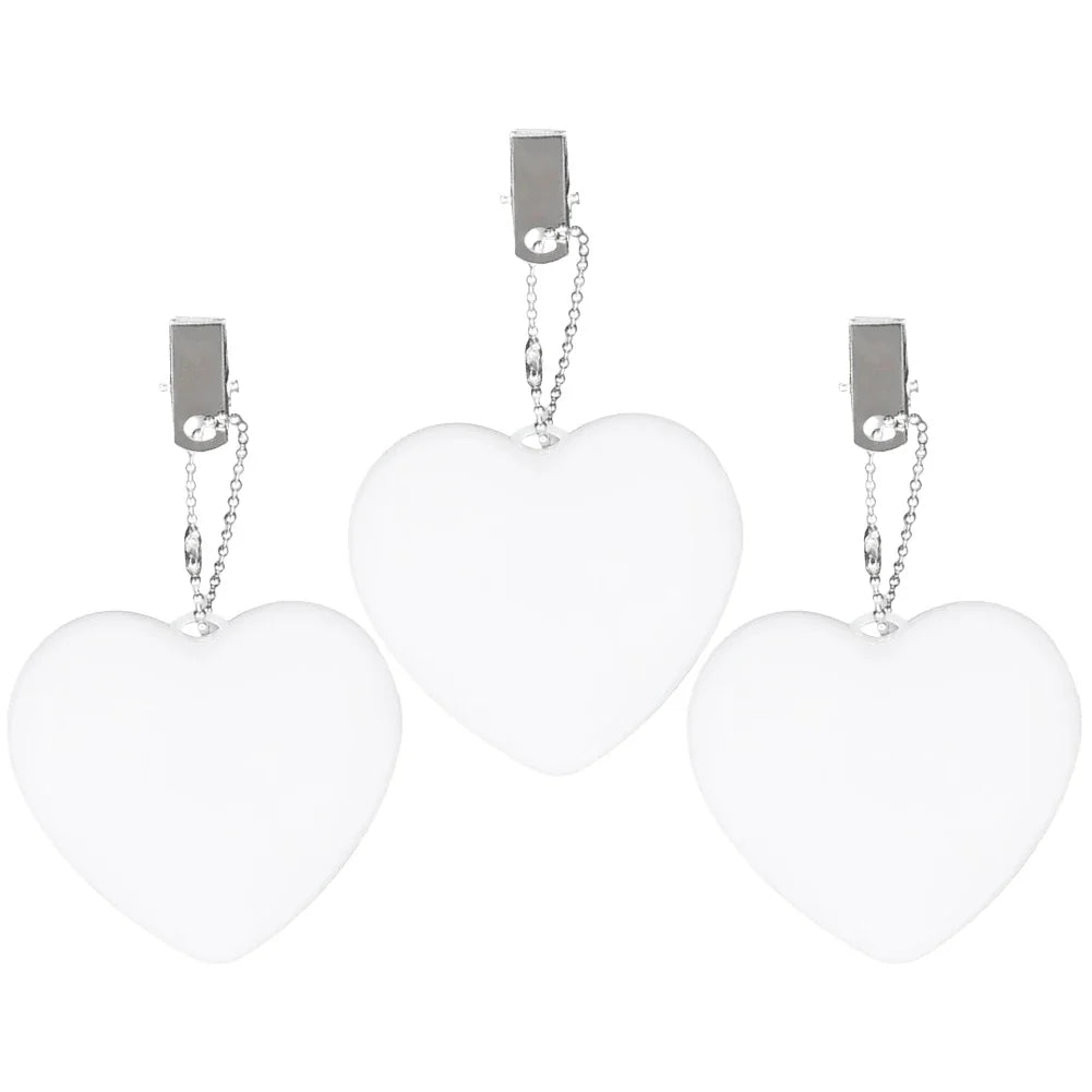 1/2/3PCS Purse Heart LED Light – Motion Activated Handbag Lamp, Heart Shaped Purse Charm for Women