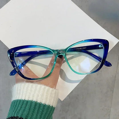 Fashion Cat Eye Reading Glasses – Luxury Anti-Blue Light Eyewear for Women & Men with Presbyopia