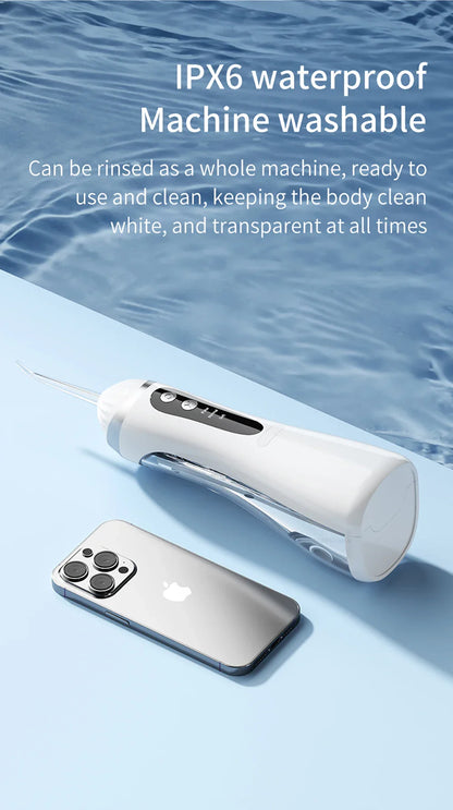 Teeth Water Flosser – Portable Electric Oral Irrigator for Home Dental Cleaning, Rechargeable & Waterproof