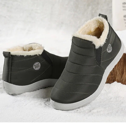 Men’s Winter Ankle Boots — Warm Fur Lined Snow Boots, Casual Shoes for Men and Couples