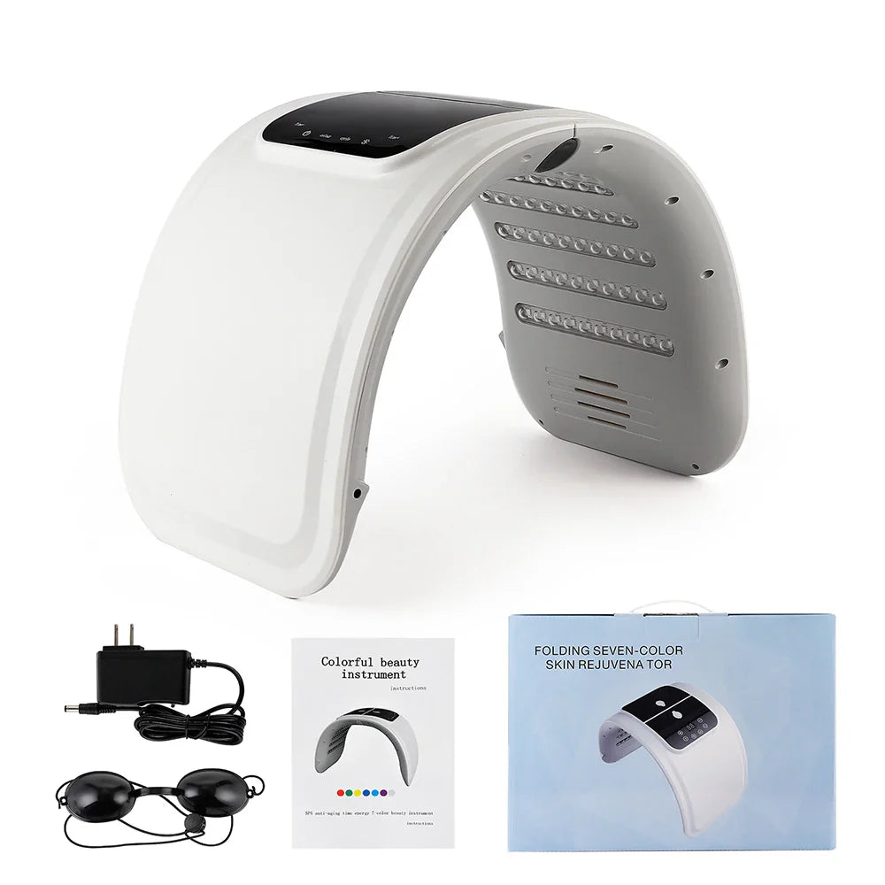 Professional 7-Color PDT LED Mask – Red Light Therapy Facial Device for Skin Rejuvenation, Face Lift & Anti-Wrinkle Treatment