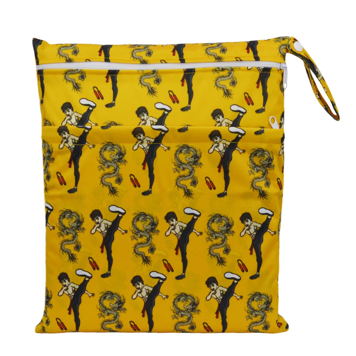 Sigzagor Wet & Dry Baby Diaper Bag – Waterproof Reusable Washable Nappy Bag with Double Zippers