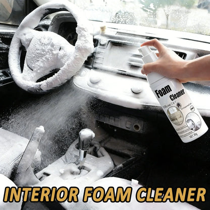 2-in-1 Foaming Car Seat Cleaner – Fast Stain Removal Fabric Cleaning Spray for Auto Seats & Upholstery, No Water Wash Needed