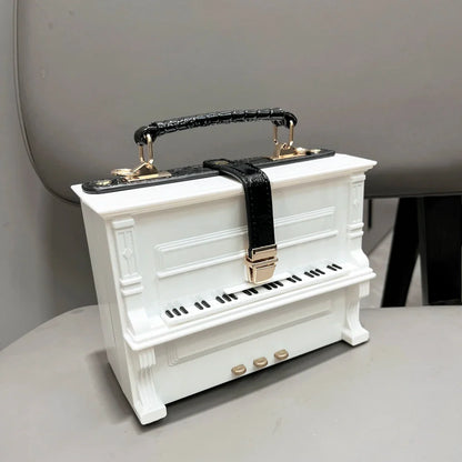 Luxury Designer Piano-Shaped Handmade Crossbody Shoulder Bag for Women – Elegant Purse, Messenger & Banquet Bag