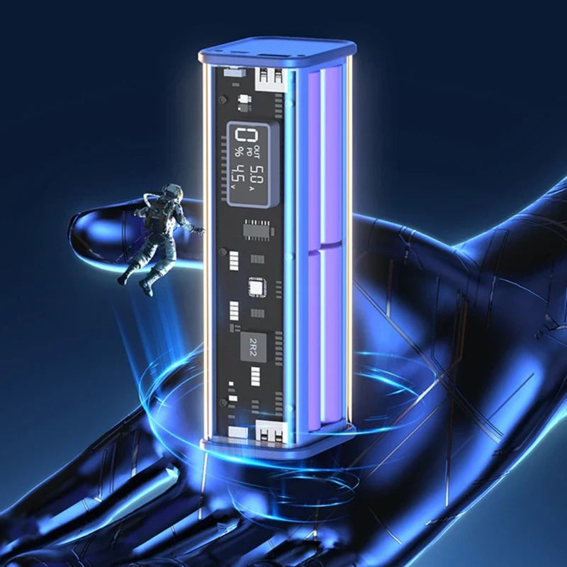 Professional 22.5W DIY Battery Charger Case – PD Fast Charging Box for 8PCS 18650 Polymer 20000mAh Battery
