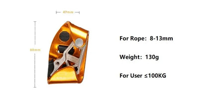 Outdoor SRT Foot Ascender with Pedal Belt – Left/Right Rock Climbing Anti-Fall Rope Riser Gear