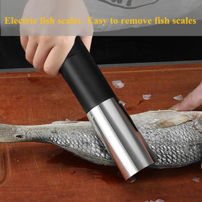 Portable Electric Fish Scale Remover - USB Rechargeable Fish Scale Cleaner for Seafood