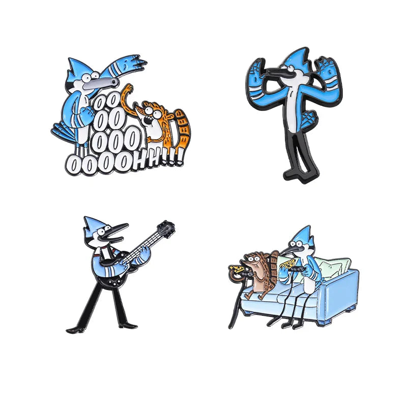 Cartoon Anime Character Enamel Pins – Cute Little Monk Brooches Lapel Badges, Funny Jewelry Gift for Friends