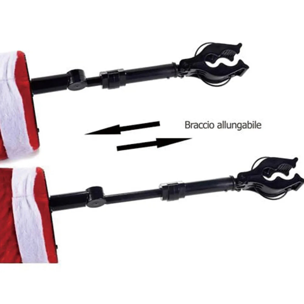 Fun Christmas Tree Leg Decoration | Plush Topper & Sticky Holiday Tree Ornament