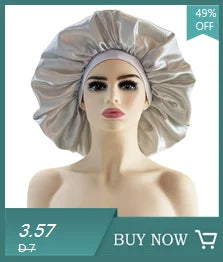 Women’s Satin Bonnet Cap – Double Layer Silky Big Bonnet, Printed Sleep Cap & Head Wrap for Ladies